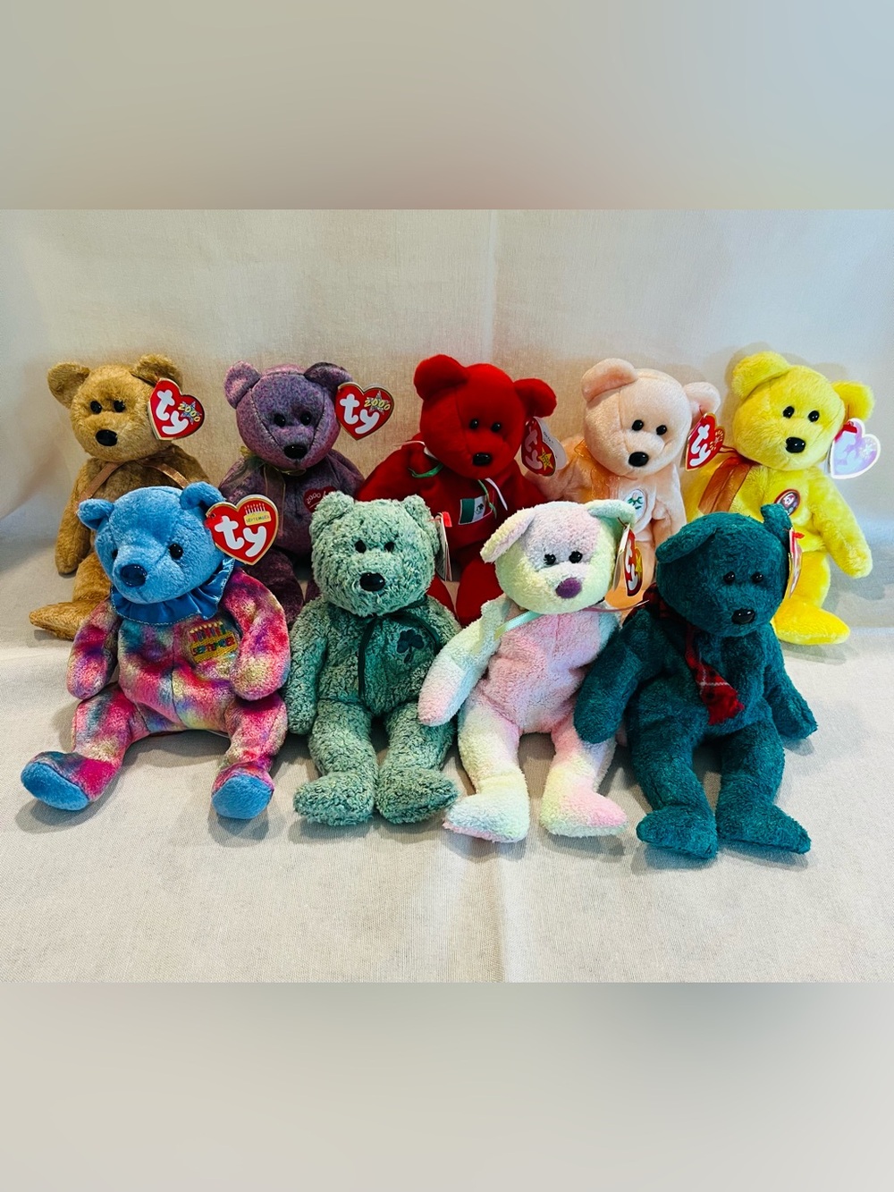 Vintage Rare Ty Beanie Baby Bear Bundle